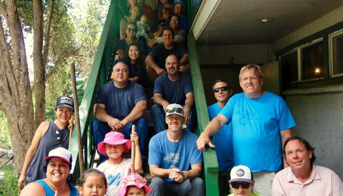 Volunteers on Maui gather for a photo for their annual service day