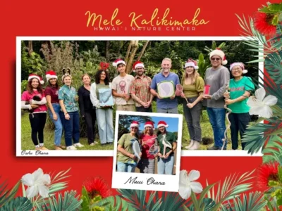 Christmas Card with ʻOahu and Maui